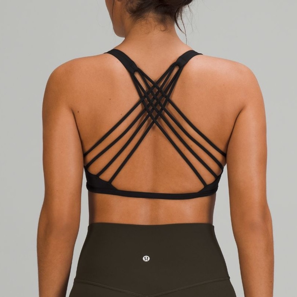 Lululemon Free To Be Wild Bra black sz 6